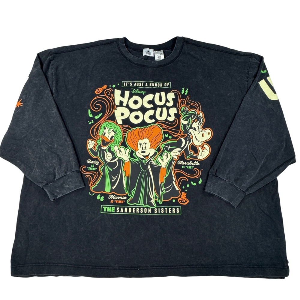 Disney World Hocus Pocus Sanderson Sisters Spirit Jersey Black 3X Halloween